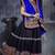 Black Art Silk Gamthi Butta Mirror Aari With Lace Work Chaniya Choli