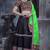 Black Art Silk Gamthi Butta Mirror Aari With Lace Work Chaniya Choli