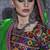 Black Art Silk Gamthi Butta Mirror Aari With Lace Work Chaniya Choli
