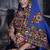 Red & Black Art Silk Gamthi Butta Mirror With Lace Work Chaniya Choli
