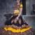 Yellow & Black Art Silk Gamthi Butta Mirror With Lace Work Chaniya Choli