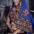 Yellow & Black Art Silk Gamthi Butta Mirror With Lace Work Chaniya Choli