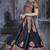 Black Art Silk Gamthi Butta Mirror With Lace Work Chaniya Choli