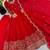 Designer red heavy embroidery work anarkali suit with dupatta