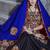 Black Art Silk Gamthi Butta Mirror With Lace Work Chaniya Choli