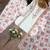 White floral printed short kurti with farshi pant & organza dupatta set for women