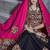 Black Art Silk Gamthi Butta Mirror With Lace Work Chaniya Choli