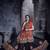 Black Art Silk Gamthi Butta Mirror With Lace Work Chaniya Choli