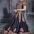 Black Art Silk Gamthi Butta Mirror With Lace Work Chaniya Choli