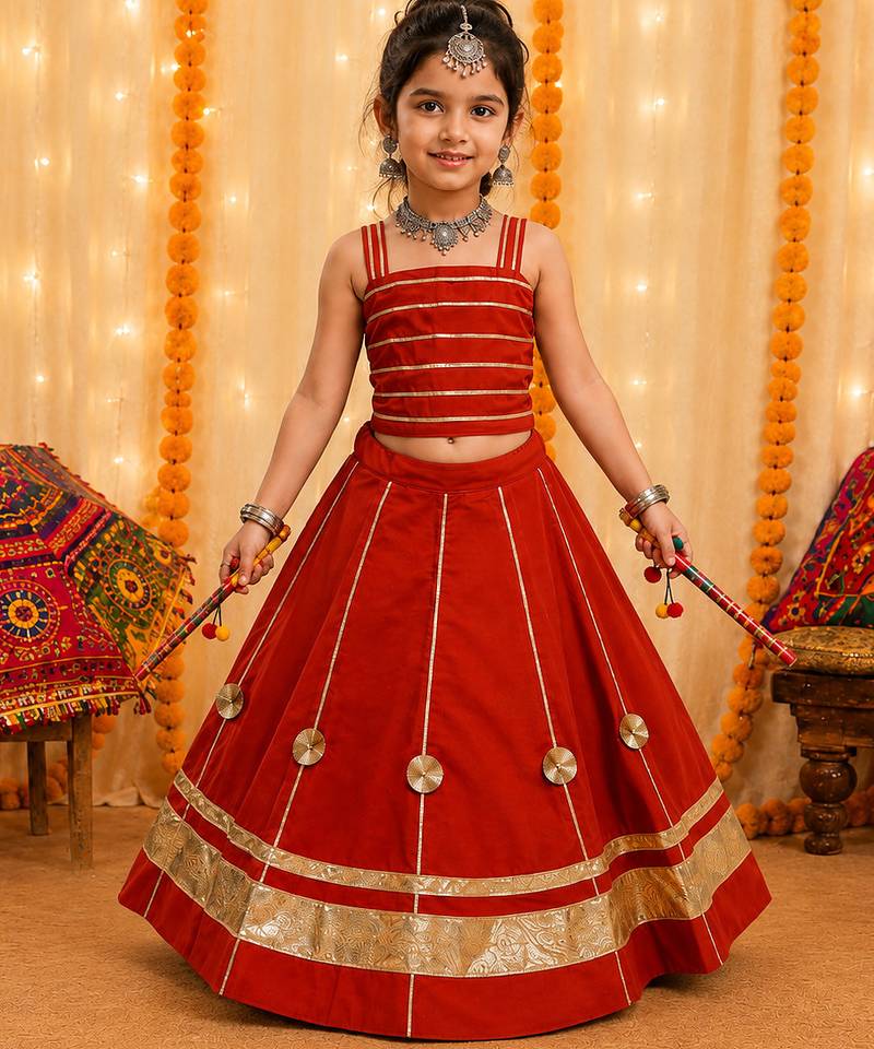 Premium roman silk with full flared chaniyta choli for navratri & garba