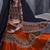 Orange Art Silk Gamthi Butta Mirror With Lace Work Chaniya Choli