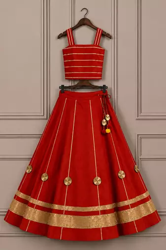 Premium roman silk with full flared chaniyta choli for navratri & garba