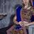Black Art Silk Gamthi Butta Mirror Aari With Lace Work Chaniya Choli