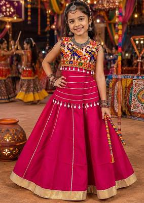 Premium roman silk chaniya choli for navratri & garba | fully flared lehenga 2