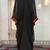 Black and maroon arabic takchita kaftan dress