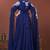 Navy blue moroccan style wedding kaftan