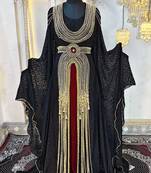 Black islamic wedding party kaftan