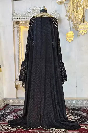 Black islamic wedding party kaftan