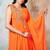 Orange designer islamic partywear caftan