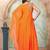 Orange designer islamic partywear caftan