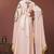 Light peach moroccan wedding kaftan