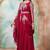 Maroon designer wedding party dress