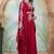 Maroon designer wedding party dress