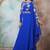 Royal blue moroccan wedding party wear kaftan