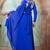 Royal blue moroccan wedding party wear kaftan