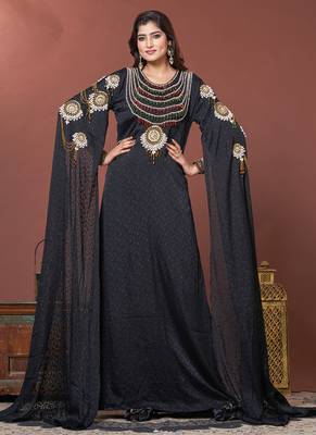 Black designer takchita caftan 1