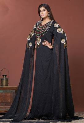 Black designer takchita caftan 2
