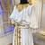 White designer arabic kaftan