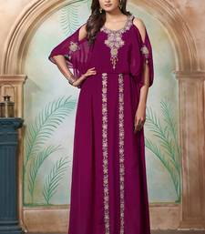 Violet arabic designer takchita kaftan