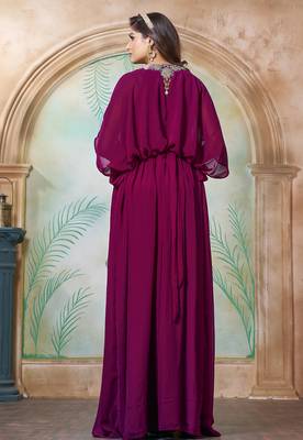 Violet arabic designer takchita kaftan 4