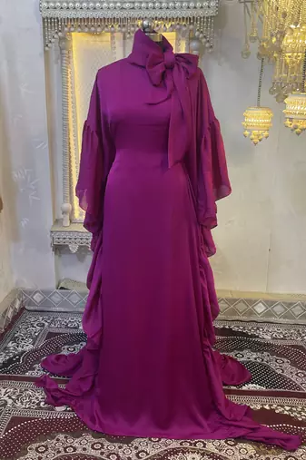 Pink wedding moroccan style caftan