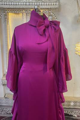 Pink wedding moroccan style caftan 3