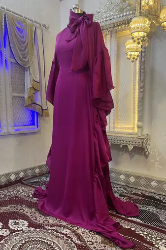 Pink wedding moroccan style caftan