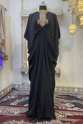 Black designer islamic takchita kaftan 1