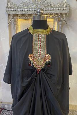 Black designer islamic takchita kaftan 4
