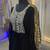 Black embroidery women kaftan dress