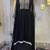 Black embroidery women kaftan dress