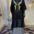 Black moroccan kaftan party wear maxi gown
