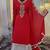 Red wedding takchita embroidered dubai abaya