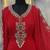 Red wedding takchita embroidered dubai abaya