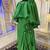 Green modest kaftan dress style muslim kaftan