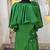 Green modest kaftan dress style muslim kaftan