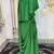 Green islamic evening partywear kaftan