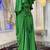 Green islamic evening partywear kaftan