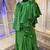 Green islamic evening partywear kaftan