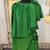 Green islamic evening partywear kaftan